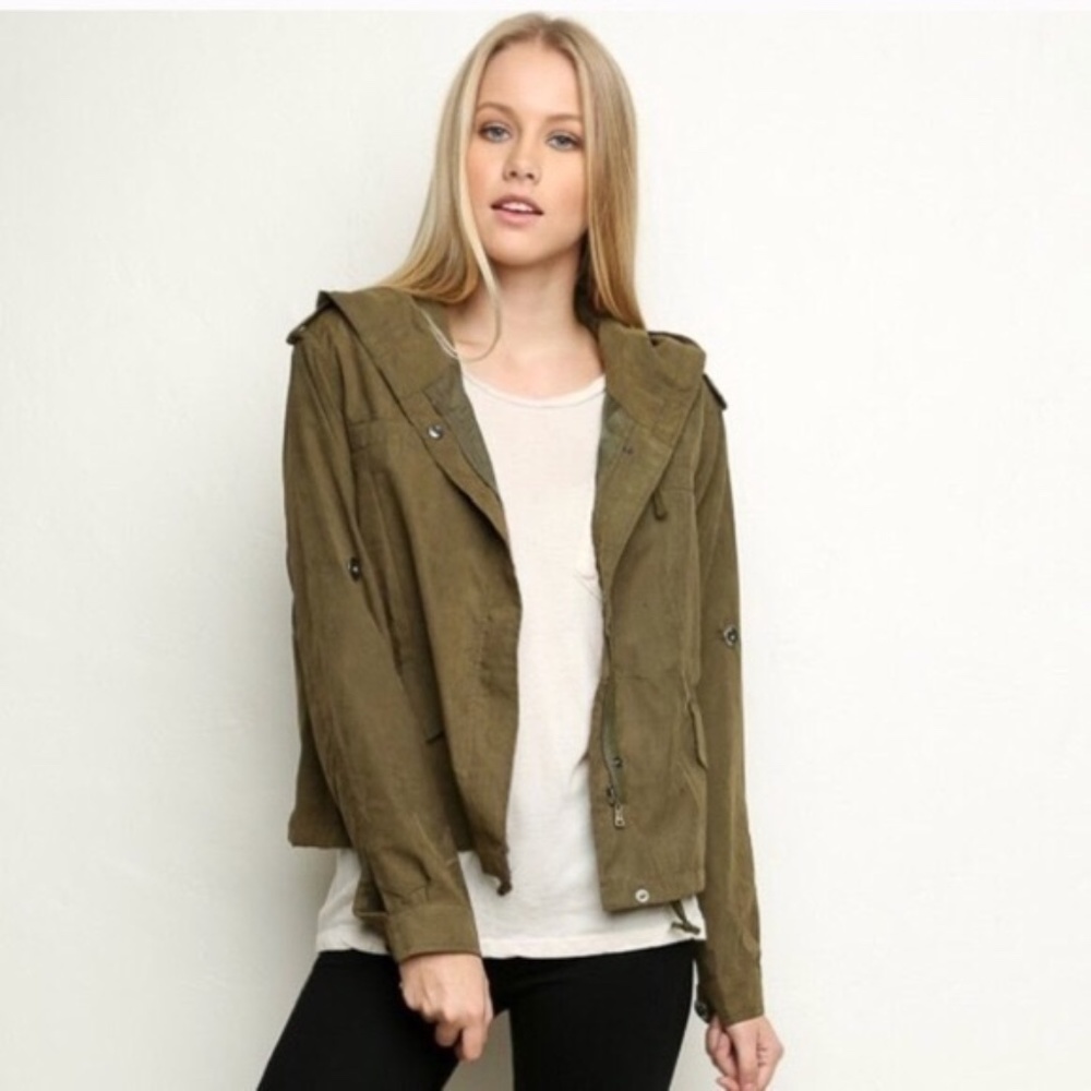 Brandy Melville Army Green Jacket